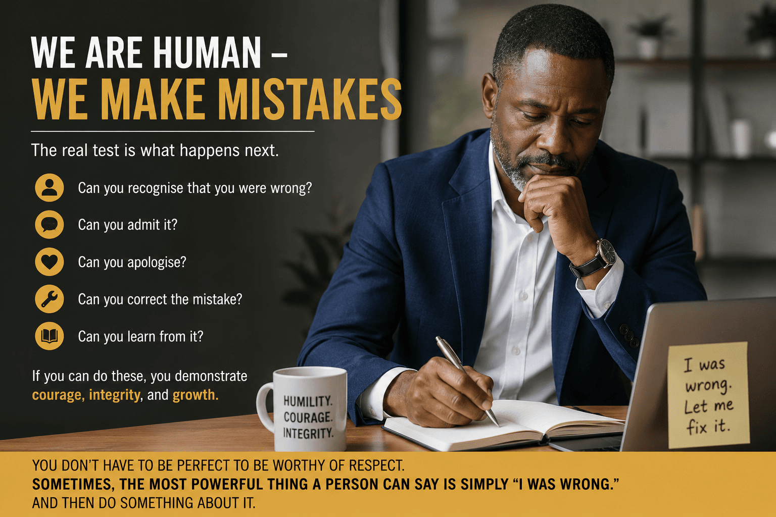 We Are Human - We Make Mistakes