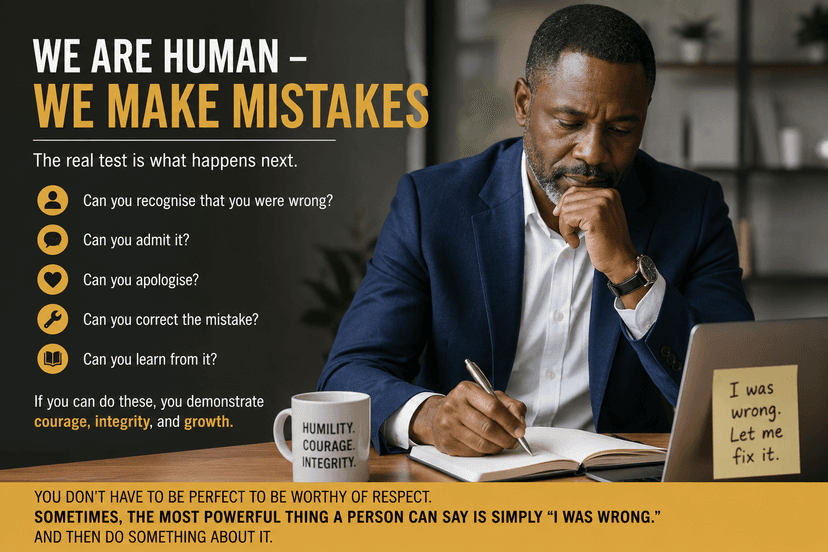 We Are Human - We Make Mistakes